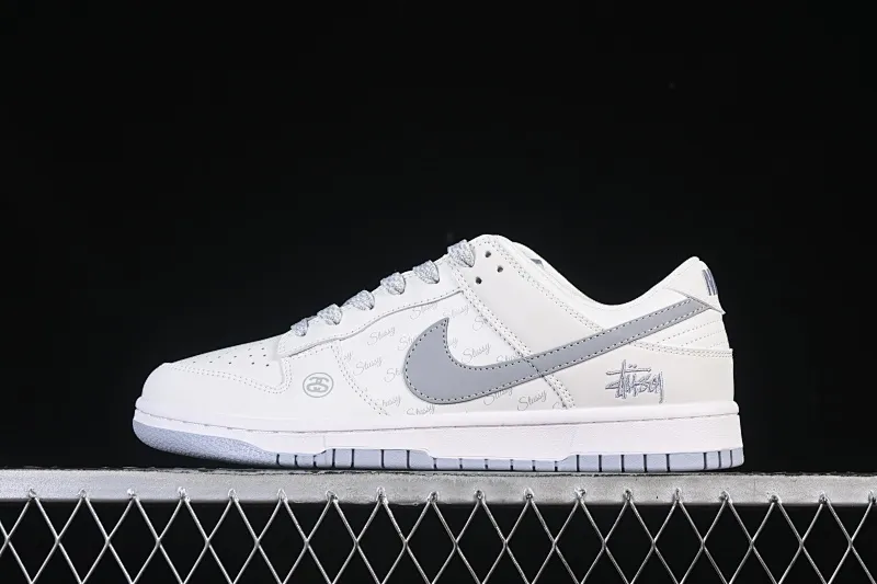 All categories Nk SB Dunk Series Nk SB Dunk Low High-end customized low-top sneakers Nike SB Dunk Low Stusi co-branded printed gray hook Anniversary high-end customized low-top casual sneakers CS1688-125